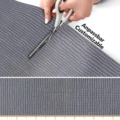 Teppichläufer Flurläufer Küchenläufer Velours Wilson Grau 65cm Breit
