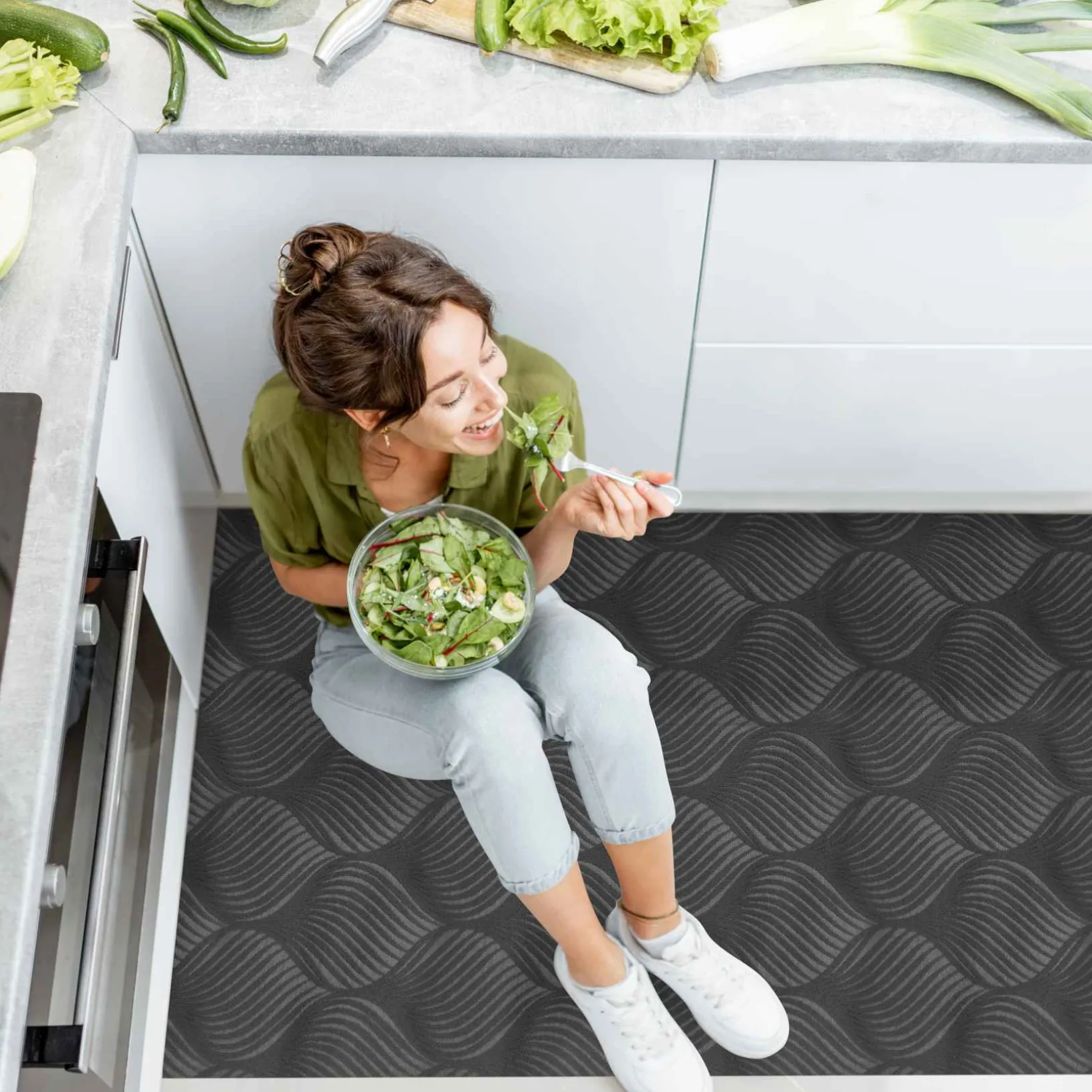 Teppichläufer Flur Läufer Küchenläufer Sauberlaufmatte Teppich Flur abwaschbar Textil Baker Breite 100cm