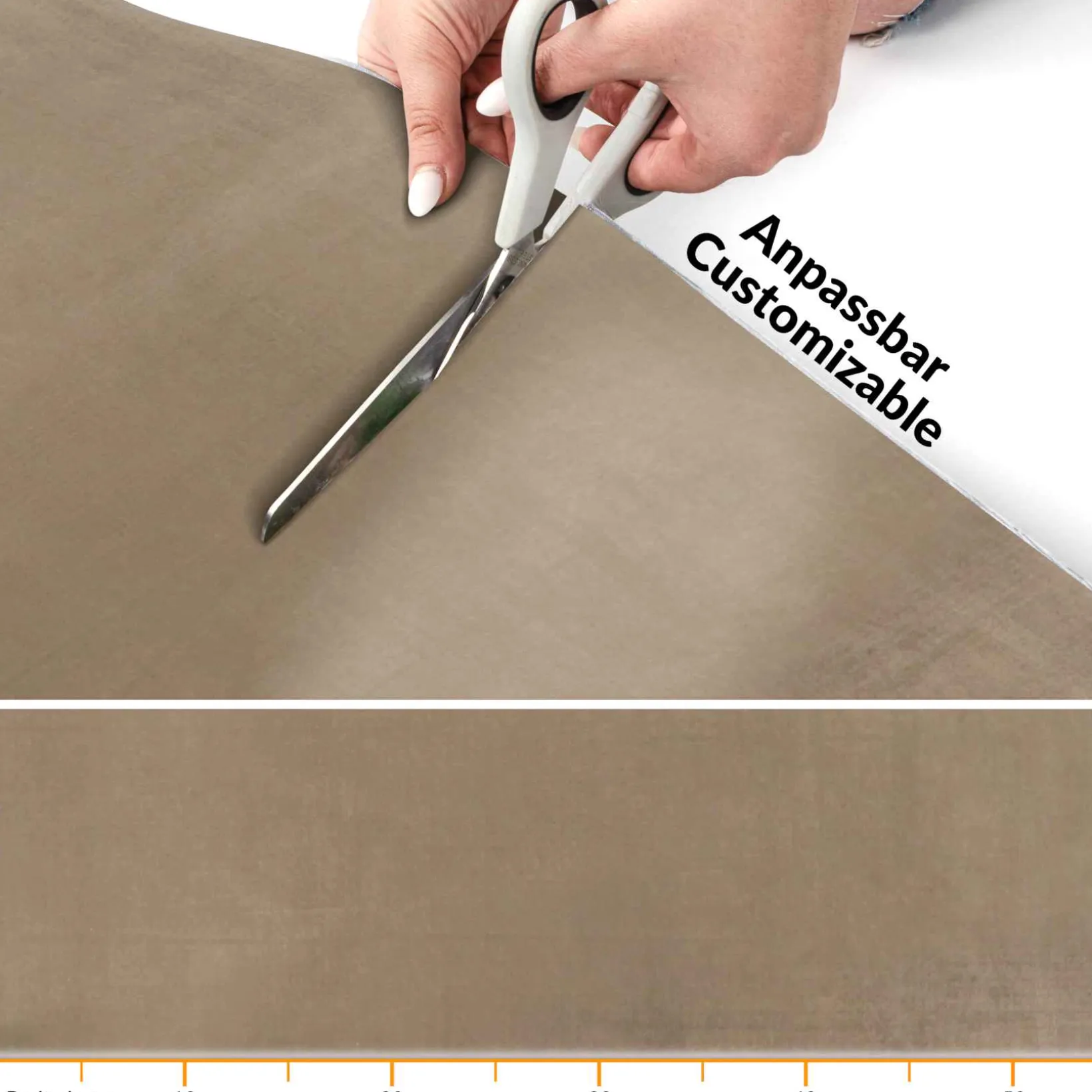 Teppichläufer Flur Läufer Küchenläufer Velours Flur Teppich Samt Braun 50cm Breit