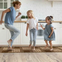 Teppichläufer Flurläufer Küchenläufer Velours waschbar rutschfest Sisi Bisquit Braun 50cm Breit