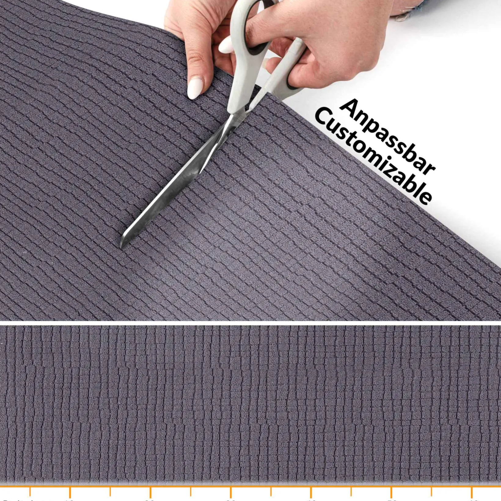 Teppichläufer Flurläufer Küchenläufer Velours Wilson Anthrazit 65cm Breit