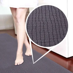 Teppichläufer Flurläufer Küchenläufer Velours Wilson Anthrazit 65cm Breit