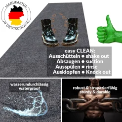 Teppichläufer Läufer Flur Schmutzfangteppich Sauberlaufmatte Dover Meterware Breite 100cm