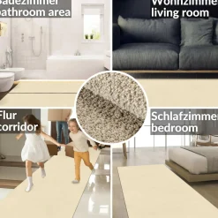 Teppich Wohnzimmer Kurzflor Teppich Getuftet Teppichboden Sweethome 3 Farben Breite 100cm