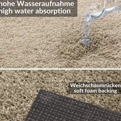 Teppich Wohnzimmer Kurzflor Teppich Getuftet Teppichboden Princess 2 Farben Breite 100cm