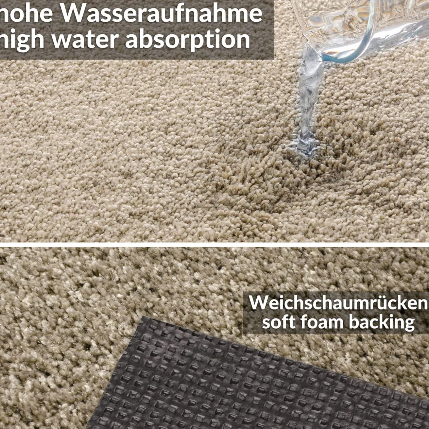 Teppich Wohnzimmer Kurzflor Teppich Getuftet Teppichboden Princess 2 Farben Breite 100cm