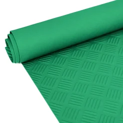 TPE Gummimatten Bodenbelag Meterware geruchsarm Riffelblechoptik Grün 3mm – 100 cm breit Rollenware