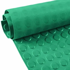 TPE Gummimatten Boden Gummiläufer Grün Noppen Bodenbelag 3mm -100 cm Breit