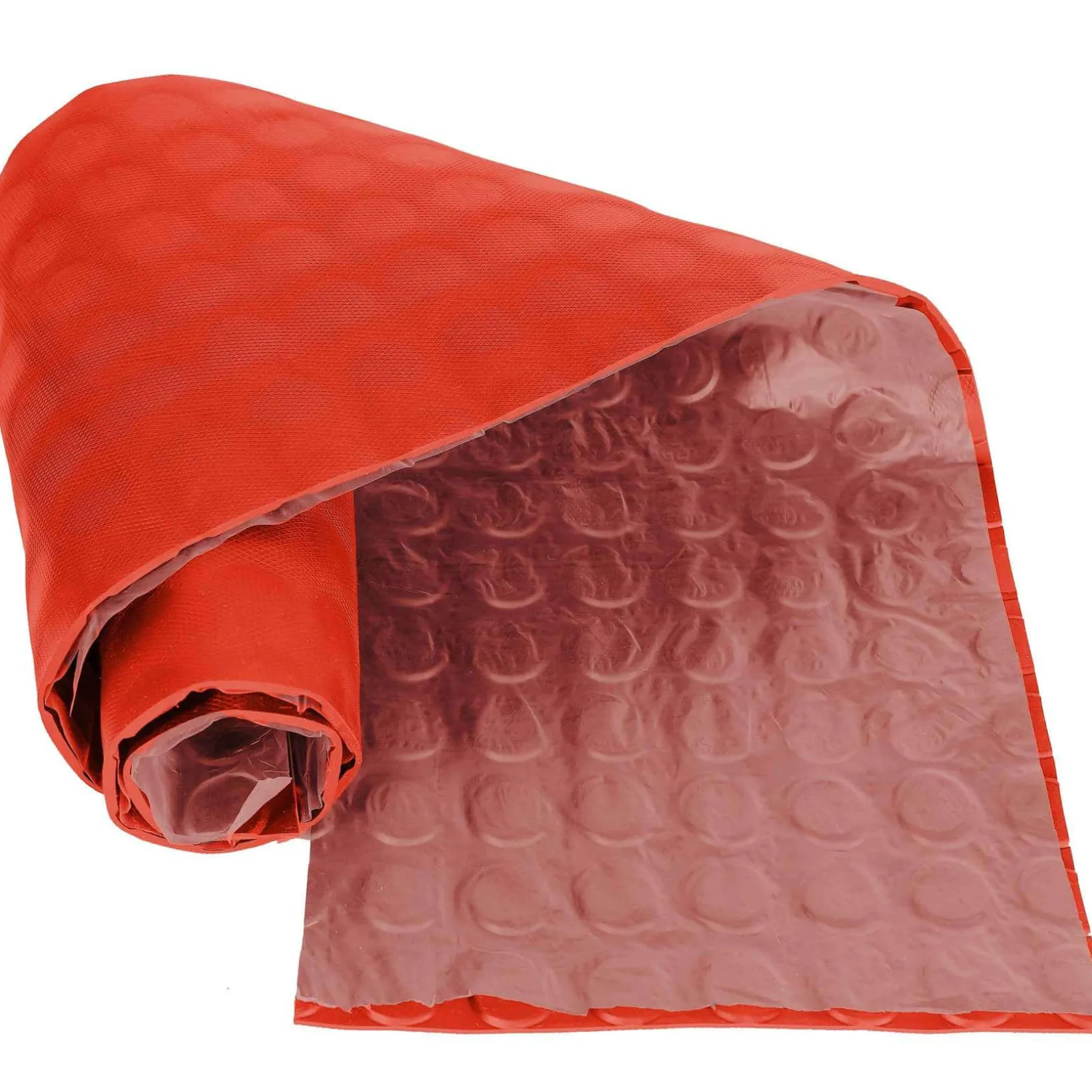 TPE Gummimatten geruchsarm Meterware Noppen Rot Gummi 3mm -100 cm Breit Rollenware
