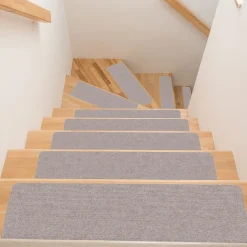 Treppenteppich Stufenmatte Treppenstufen Teppich selbsthaftend Stufenmatte Rechteckig NEMESIS Beige