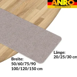 Treppenteppich Stufenmatte Treppenstufen Teppich selbsthaftend Stufenmatte Rechteckig NEMESIS Beige
