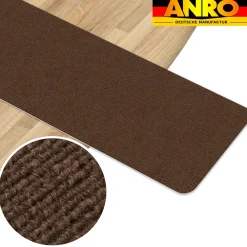 Treppenteppich Stufenmatte Treppenstufen Teppich selbsthaftend Stufenmatte Rechteckig NEMESIS Schoko