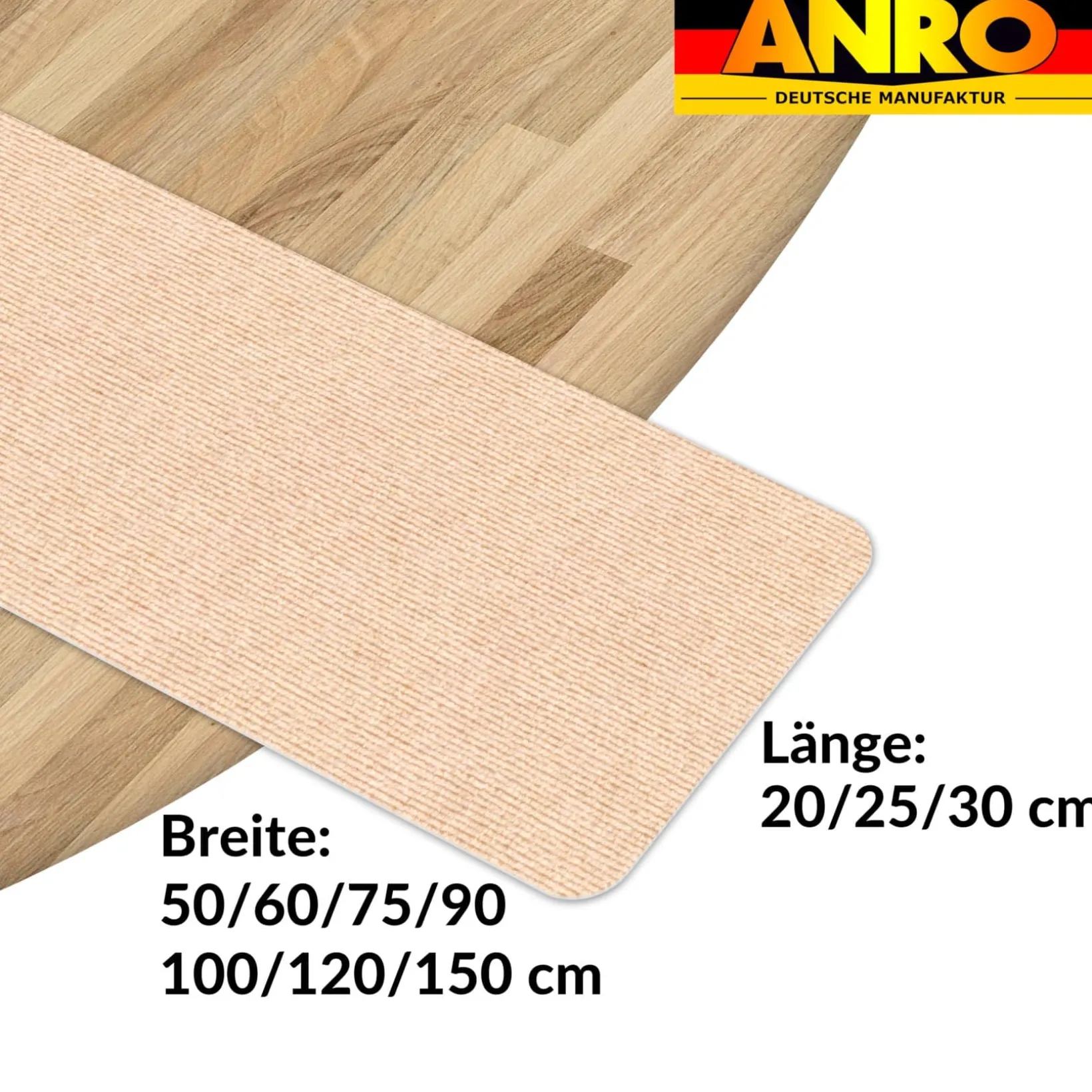 Treppenteppich Stufenmatte Treppenstufen Teppich selbsthaftend Stufenmatte Rechteckig NEMESIS Creme