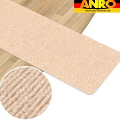 Treppenteppich Stufenmatte Treppenstufen Teppich selbsthaftend Stufenmatte Rechteckig NEMESIS Creme