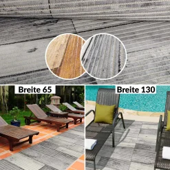 Weichschaummatte Badematte Weichschaum Bad Holzoptik Badläufer 2 Breiten Meterware
