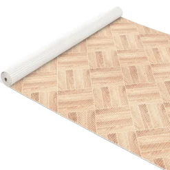 Weichschaummatte Badematte Weichschaum Bad Parkettholz Dunkelbeige Breite 130cm Meterware
