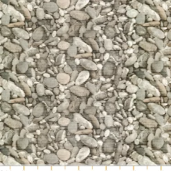 Weichschaummatte Badematte Weichschaum Bad Kieselsteine Grau Breite 130cm Meterware