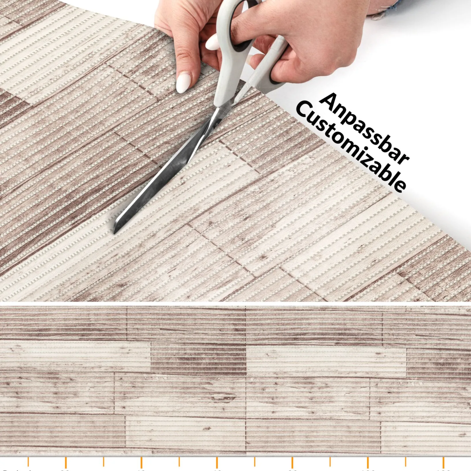 Weichschaummatte Badematte Weischschaum Bad Holz Breite 130cm Meterware