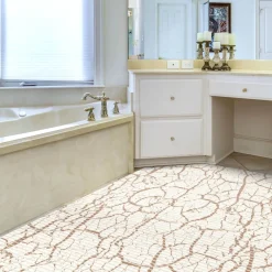 Weichschaummatte Badematte Weichschaum Bad Marmor Beige Breite 130cm Meterware