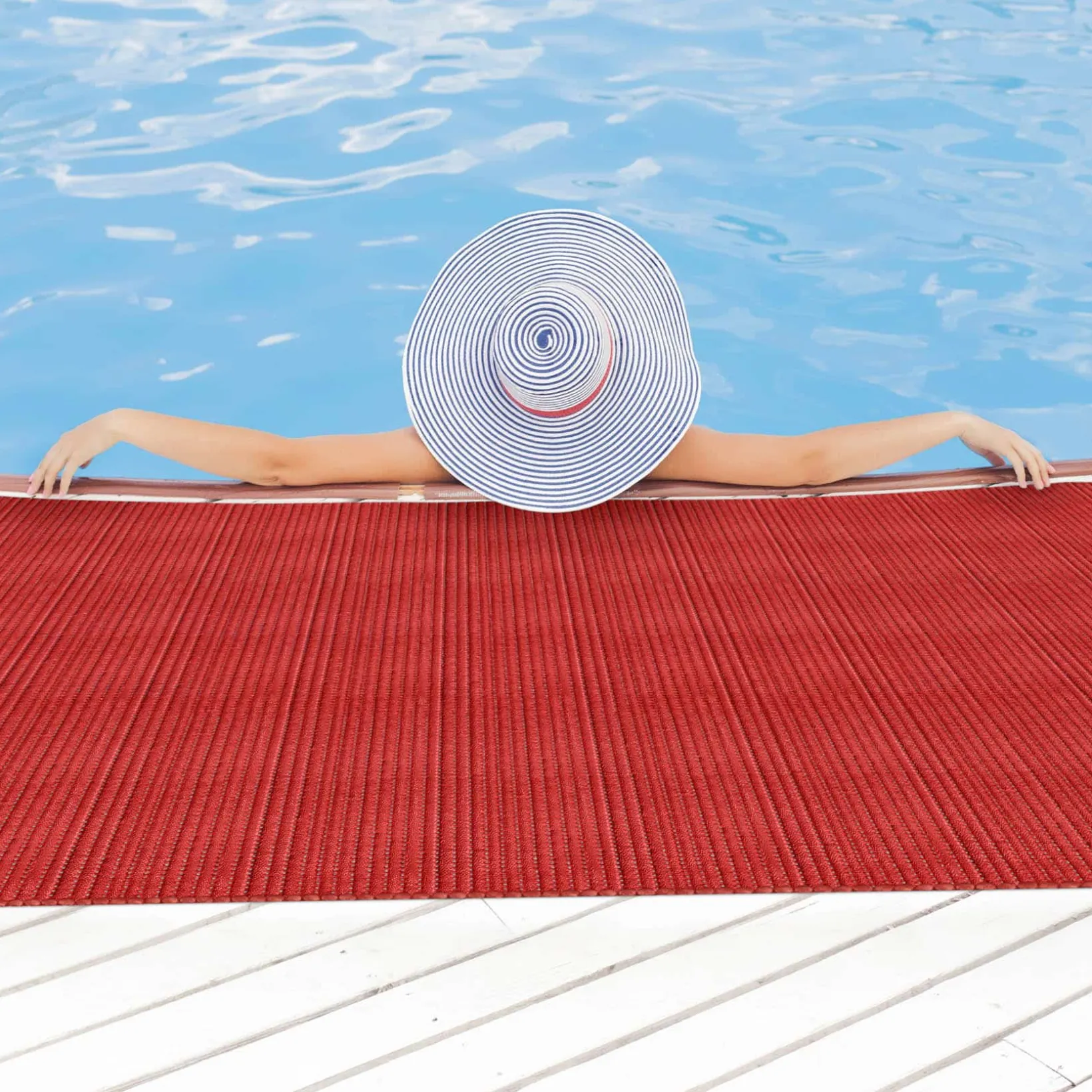 Weichschaummatte Bad Weichschaum Badematte Rot Uni Breite 65cm Meterware