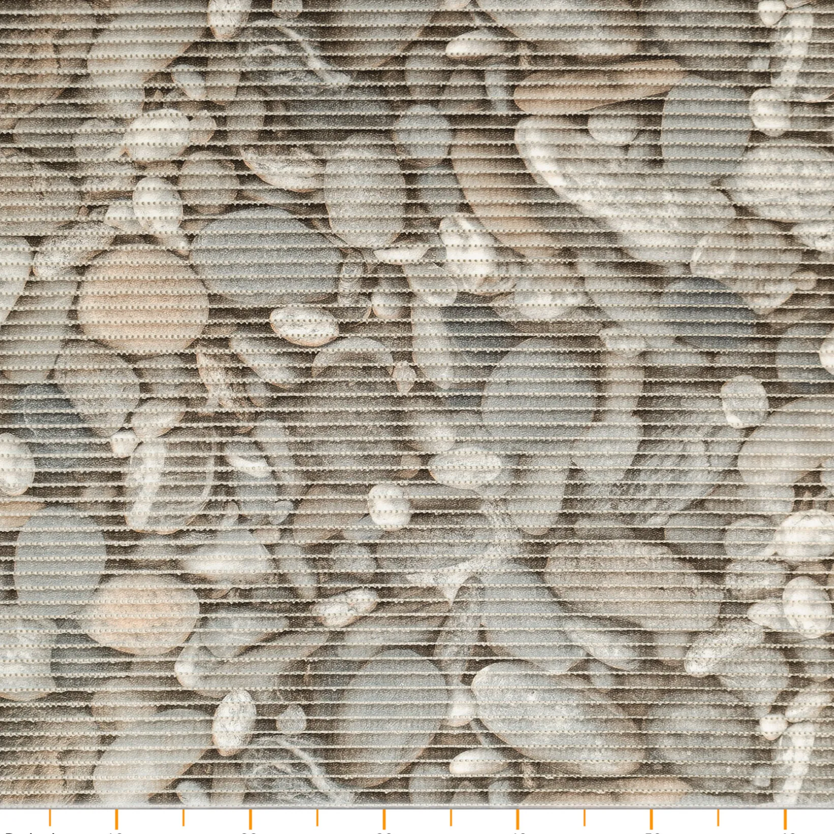 Weichschaummatte Bad Weichschaum Badematte Steine Kieselsteine Grau Breite 65cm Meterware