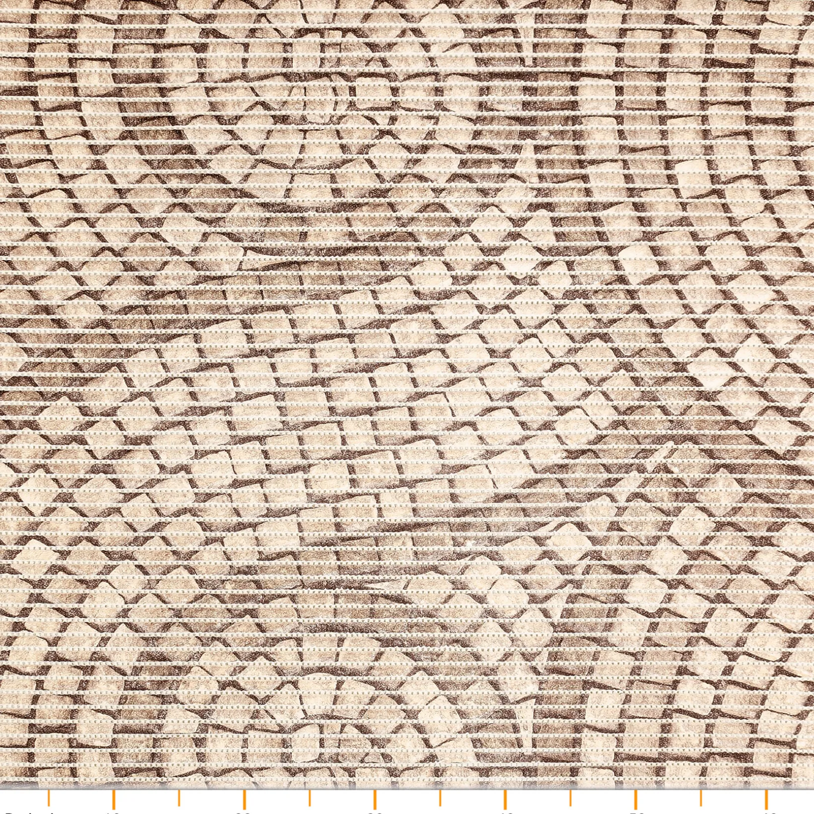 Weichschaummatte Bad Weichschaum Badematte Mosaiksteine Beige Breite 65cm Meterware