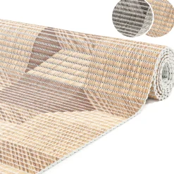 Weichschaummatte Bad Weichschaum Badematte 3D Holzoptik 2 Farben Braun Grau 65cm Breite