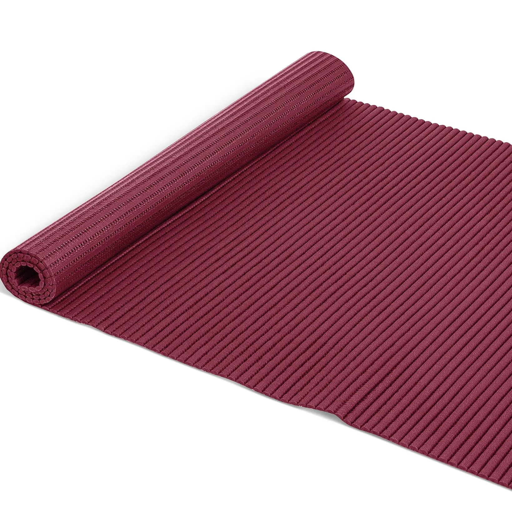 Weichschaummatte Bad Weichschaum Badematte Rot Bordeauxrot Uni Breite 65cm Meterware