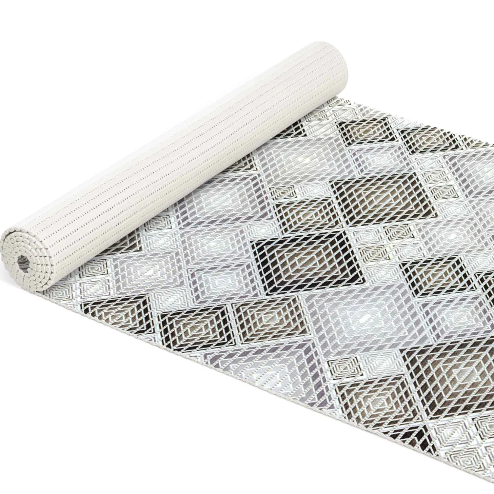 Weichschaummatte Bad Weichschaum Badematte Karo Grau Breite 65cm Meterware