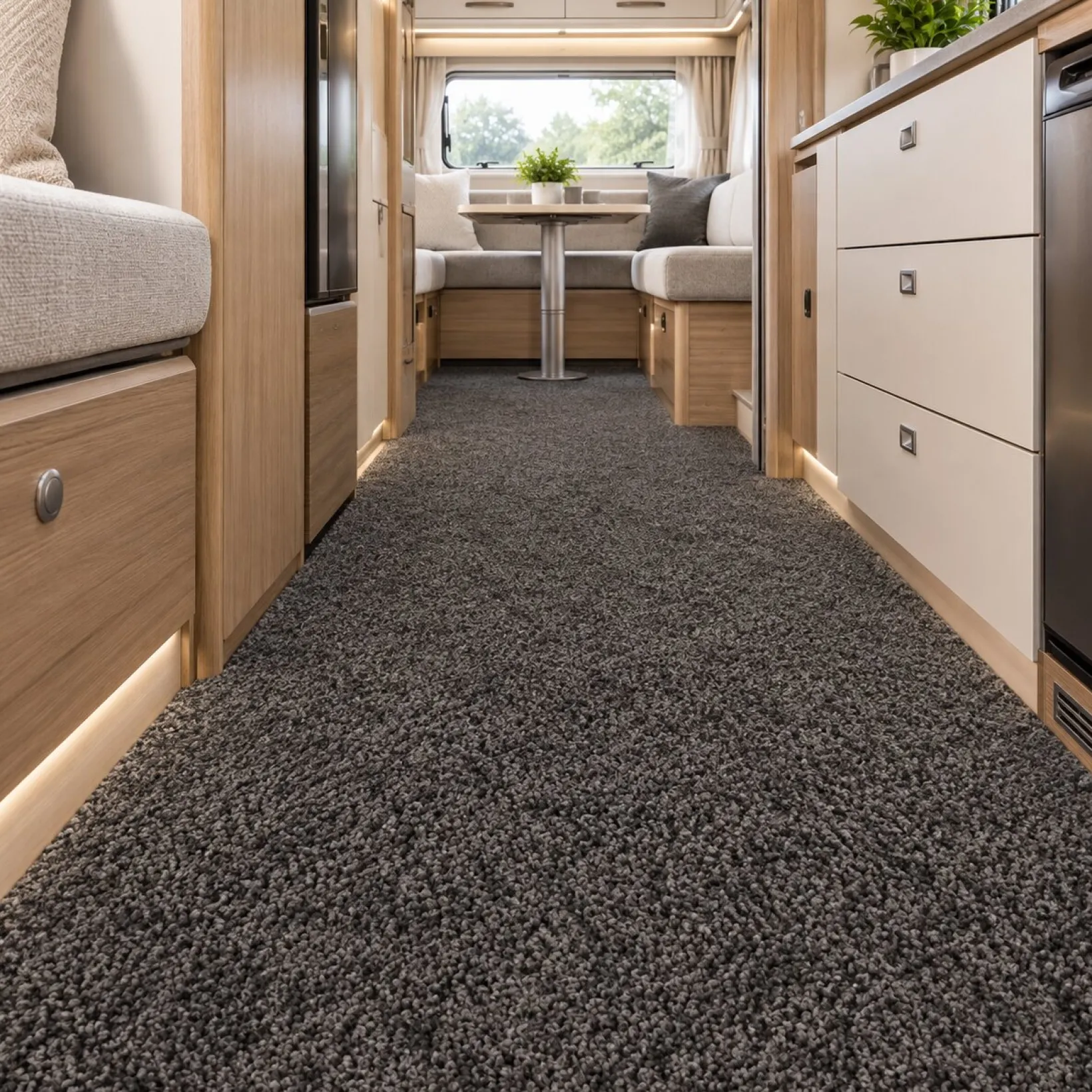 Wohnmobil Teppich Wohnwagen Teppichboden nach Maß Kurzflor 11,5mm