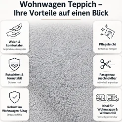 Wohnwagen Teppich Wohnmobil Teppichboden nach Maß Caravo